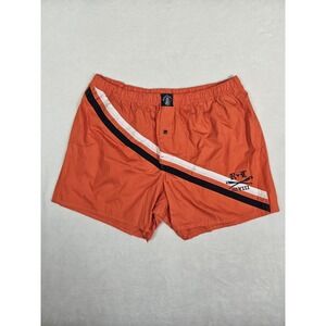 Polo Ralph Lauren Vintage Swim‎ Trunks Mens Large 90s Shorts Orange Stretch EUC